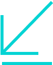 arrow down with line icon